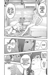 bed handjob interspecies ishizaka_yuriko jagaaan manga monochrome monster monster_cock