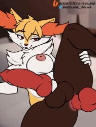 1boy 1futa 1futa1boy 1futanari anal anal_sex animal_genitalia animal_penis animated anthro anthro_penetrated anus balls big_breasts big_penis body_part_in_ass bouncing_balls bouncing_breasts bouncing_penis braixen breasts canid canine canine_genitalia canine_penis conditional_dnp digital_media_(artwork) disembodied_penis duo erection flat_colors fur futa futanari generation_6_pokemon genitals gif gynomorph gynomorph/male gynomorph_penetrated inner_ear_fluff intersex intersex/male intersex_penetrated knot knot_fucking male male_penetrating male_penetrating_gynomorph male_penetrating_intersex mammal nintendo nipples nude penetration penile penile_penetration penis penis_in_ass pokemon pokemon_(species) sex sherilane short_playtime simple_background smile solo_focus spread_legs spreading tuft yellow_body yellow_fur