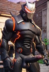 3d ai_generated armor armored_male ass ass_focus bara bara_ass big_ass big_butt big_penis fortnite fortnite:_battle_royale gay helmet humanoid inviting juicy_bara male male_focus male_only manly masculine masked masked_male offering_to_viewer omega_(fortnite) penis penis_focus penis_out render round_ass round_butt showing_ass side_view solo solo_male standing thick_thighs unusual_eyes visible_penis yaoi