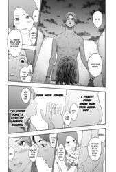 bikini blowjob cheating cheating_girlfriend handjob imminent_oral invisible_penis ishizaka_yuriko jagaaan manga monochrome netorare oral oral_invitation tongue