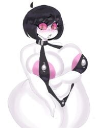 1female bify bikini female_only heart looking_at_viewer nipples_visible_through_clothing obasan_body_type oc sling_bikini venus_body