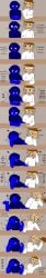 2boys blue_(sprunki) blue_body blush bptgame comic cum incredibox_mod jerking_off jevin_(sprunki) sprunki table tan_(sprunki) touching_penis tunner_(sprunki) vietnamese_text