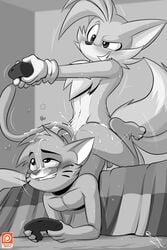 2021 2:3 2_tails 3_toes 4_fingers ahe_gao anal anal_sex anthro anthro_on_anthro anthro_penetrated anthro_penetrating anthro_penetrating_anthro ass bed bodily_fluids canid canine cartoon_network chest_tuft claws controller crossover cum cum_from_ass cum_in_ass cum_in_hair cum_inside cum_on_butt cum_on_face cum_on_leg cum_on_tail cum_splatter dipstick_tail domestic_cat euyoshi89 feet felid feline felis femboy fingers fox front_view furniture gaming gay genital_fluids greyscale grin gumball_watterson hair half-closed_eyes heart hi_res holding_controller holding_object interspecies looking_pleasured looking_up male male/male male_penetrated male_penetrating male_penetrating_male mammal markings monochrome motion_lines multi_tail narrowed_eyes nude penetration playing_videogame sega sex smile sonic_(series) sonic_the_hedgehog_(series) tail_markings tails the_amazing_world_of_gumball toe_claws toes tuft unusual_position warner_brothers whiskers