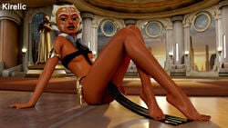 1girls 3d ahsoka_tano alien alien_girl big_lips black_clothing black_nails blue_eyes breasts cityscape clothed clothing coruscant day eyelashes eyes facial_markings female female_only fully_clothed horn humanoid indoors jedi_temple kirelic legs lips loincloth looking_at_viewer nail_polish oil on_floor open_eyes orange_body panties pussy side_view sitting slave slave_ahsoka slave_outfit small_breasts solo star_wars tentacle tentacle_hair the_clone_wars:_season_one togruta underwear upskirt wardrobe_malfunction window