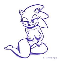 1:1 2020 anthro big_breasts biped blue_and_white blue_body breasts digital_media_(artwork) eulipotyphlan female fingers genderswap_(mtf) hedgehog hi_res looking_at_viewer loshon mammal monochrome navel nipples nude rule_63 simple_background sitting sketch smile solo sonic_(series) sonic_the_hedgehog sonic_the_hedgehog_(series) sonique_the_hedgehog thick_thighs video_games wide_hips