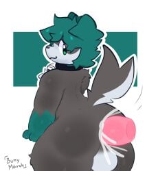 anal big_ass bunymarch42 collar creampie cum cumming_from_anal_sex femboy furry gay looking_back thick_thighs winteriris42