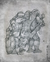 2010 anthro donatello hermit_(artist) leonardo male male_only master_splinter michelangelo raphael teenage_mutant_ninja_turtles