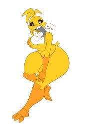 animatronic animatronic_female beakless big_breasts chicken chicken_girl female five_nights_at_freddy's five_nights_at_freddy's_2 fnaf heartbreak_chica_(geodat64) phasianid rintaka8 robot robot_girl scottgames solo toy_chica_(fnaf) yellow yellow_skin