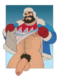 1male abs balls ballsack beard beefy body_hair bottomless brown_eyes candy_cane dilf erect_penis facial_hair foreskin hat headingsouth human intact jacket league_of_legends malcolm_graves male male_nipples male_only male_pubic_hair manly masculine mature_male mittens muscular_male pantsless penis pubes scrotum shirt_lift snow_day_graves snowdown_series solo solo_male testicles uncut unretracted_foreskin veiny_penis