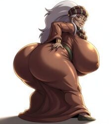 1female 1girl 1girls ai_generated ass ass_bigger_than_head ass_focus big_ass big_butt brasil_louco bubble_ass bubble_butt butt butt_focus clothed clothed_female curvaceous curvy curvy_body curvy_figure dominant dominant_female dress elderly_female enya_geil fully_clothed gilf gray_hair grey_hair hi_res huge_ass jojo's_bizarre_adventure long_dress looking_at_viewer looking_back looking_back_at_viewer mature mature_female mature_woman older_female seducing seducing_viewer seductive seductive_look seductive_smile sexy sexy_body sexy_pose shortstack simple_background solo solo_female solo_focus stardust_crusaders tagme thick_ass thick_butt voluptuous voluptuous_body voluptuous_female white_background