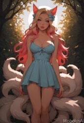 ahri from k/da all out series by mobolusai
