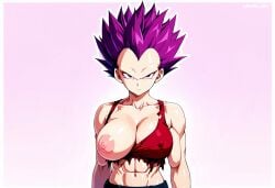 1girls abs ai_generated anime anime_girl big_breasts crossgender dragon_ball dragon_ball_gt dragon_ball_super female female_focus female_only female_vegeta genderbend genderbent genderswap genderswap_(mtf) illustrious_(stable_diffusion) looking_at_viewer mtf_crossgender nipple_outline nipples no_eyebrows one_breast_out pants purple_eyes purple_eyes_female purple_hair purple_hair_female red_tank_top red_tanktop rule_63 saiyan saiyan_female self_upload serious serious_look shonen_jump shounen_jump solo solo_female solo_focus spiked_tail spiky_hair tagme tank_top tanktop torn_clothes torn_clothing ultra_ego vegeta vegeta_(dragon_ball_gt) weekly_shonen_jump weekly_shounen_jump what_if