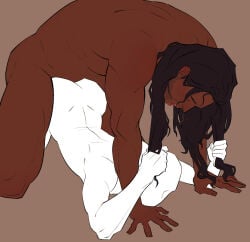aa_glycine anon charles_smith dark-skinned_male hair_pulling implied_penetration red_dead_redemption_(series) red_dead_redemption_2