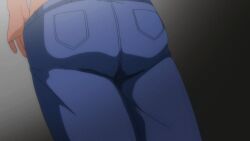 1girl 1girls 2022 20s animated animated_gif ass ass_focus blue_pants bouncing_breasts bra breasts bunnywalker cheating_(relationship) clothes_pull covered_erect_nipples denim female from_behind housewife huge_ass jeans long_hair mature_female medium_breasts mind_control obata_natsumi panties pants pants_pull ponytail red_hair saimin_seishidou t-rex_(animation_studio) tagme thighs underwear undressing yellow_bra yellow_panties