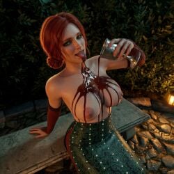 triss merigold from cd projekt red by juliensecond