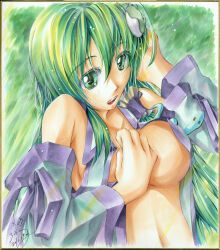 sanae kochiya from touhou by roreru