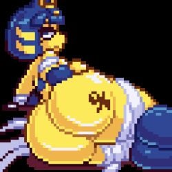 ankha from animal crossing by countmoxi