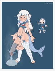 gawr gura from hololive by milkycan