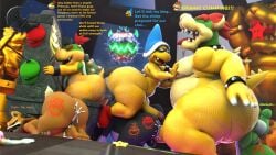 3d 6boys anal anal_penetration anal_sex anthro balls bowser bowser_jr. cap cum cum_in_ass dinosaur doommusk fox gay green_cap green_yoshi kamek koopa lire_(doommusk) male male/male mario_(series) mario_bros monkey musk nintendo open_mouth penis plant primate red_cap red_hair rimming rimming_male scalie spiked_shell star_fox super_mario_bros. super_mario_galaxy super_mario_galaxy_(2026_film) symbol text the_super_mario_galaxy_movie throne tongue tongue_out turtle yoshi
