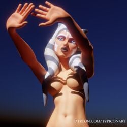 1girls 3d ahsoka_tano airress3d_(3d-modeller) arms_up blender blender_(software) blender_cycles blue_eyes breasts clone_wars eyelashes eyes facial_markings female female_focus female_only fully_nude hands_up horn markings medium_breasts naked naked_female navel nude nude_female nudity open_eyes orange_body patreon patreon_username self_upload skinny slim_waist solo_focus standing star_wars stomach teenage_female tentacle_hair the_clone_wars:_season_seven togruta toned toned_female typiconart url watermark white_markings younger_female