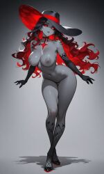 ai_generated artist_request hazbin_hotel hellaverse milf nude nude_female roo_(hazbin_hotel) source_request tagme tits