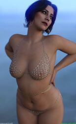 bikini blush breasts call_of_duty call_of_duty_modern_warfare_2_(2022) chains curvy daz_studio earrings female front_view hands_on_hips lipstick makeup mexican_female natural_breasts nipples nipples_visible_through_clothing panties pluto3d revealing_clothes see-through_clothing short_hair solo_focus transparent_clothing valeria_garza