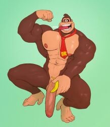 1boy donkey_kong donkey_kong_(series) hexaflexagoon long_penis male male_only nintendo penis