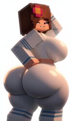 1female 1girls ai_generated big_ass big_breasts big_butt white_leggings brasil_louco bubble_ass bubble_butt clothed clothed_female curvaceous curvy curvy_body curvy_female curvy_figure female female_focus female_human female_only full_body full_clothed fully_clothed gigantic_ass huge_breasts human_female human_only jenny_belle_(slipperyt) large_ass leggings looking_at_viewer looking_back mature mature_female mature_milf mature_woman milf milf_body minecraft minecraft_mob mojang seducing seducing_viewer seductive seductive_look seductive_pose seductive_smile sexy sexy_body sexy_pose simple_background solo solo_female solo_focus tagme thick thick_ass thick_body thick_butt thick_legs thick_thighs voluptuous voluptuous_body voluptuous_female white_background teenager teenage_girl teen teen_girl 1girl
