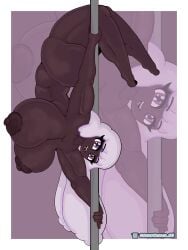 ass big_breasts breasts dancing dark-skinned_female dark_skin female female_only greatcaesar_08 human jacinthe_(pokemon) nipples nude pokemon pokemon_legends:_z-a pokemon_za tube wide_hips yukari_(pokemon)
