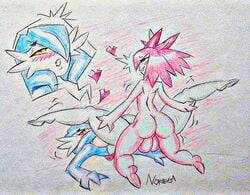 1boy 1girls balls female female_gardevoir female_penetrated femboy femboy_on_female femboydom femsub gardevoir kirlia large_balls male male/female male_kirlia male_penetrating male_penetrating_female male_pokemon male_pokemon/female_pokemon maledom nintendo noriega penetration pokémon_(species) pokemon pokemon_(species) pokemon_rse