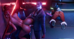 2girls1boy 3d 3d_model 3d_render big_ass big_booty big_penis black_on_black blender briar_of_the_thorn club creampie cum_in_pussy cum_inside dark-skinned_female dark-skinned_male darkprimordials doggy_style epic_games fortnite fortnite:_battle_royale fortnite:_save_the_world intraracial jaina_(fortnite) killian_(fortnite) lounge smiling