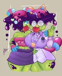 anthro big_breasts electronic_arts female flora_fauna plant plant_girl plantie plants_vs_zombies popcap_games shadow-shroom_(pvz) video_game_character yukirita