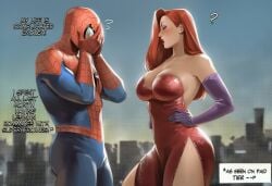 1boy 1boy1girl 1girls ai_generated big_ass big_breasts big_thighs breasts crossover curvaceous curvy curvy_figure digital_media_(artwork) disney female hips huge_ass huge_breasts huge_thighs jessica_rabbit large_ass large_breasts large_thighs legs light-skinned_female light-skinned_male light_skin male male/female married_female marvel marvel_comics mature mature_female peter_parker phophopho red_hair slim_waist spider-man spider-man_(series) story straight thick thick_ass thick_hips thick_legs thick_thighs thighs touchstone voluptuous waist who_framed_roger_rabbit wide_hips wife