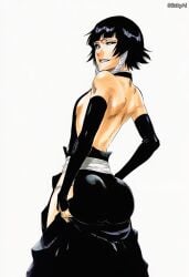 accurate_art_style ai_generated anime_coloring bleach curvy female female_only mature mature_female milf pinup solo solo_female solo_focus stickyai sui-feng
