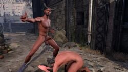 3d anal_sex animated background_character baldur's_gate baldur's_gate_3 bedroll braided_hair campfire dark-skinned_male dark_skin facial_hair foreskin fucked_from_behind gay hung interracial lewis_luke male male_nudity male_only melanin naked naked_male neck_tattoos nude nude_male outdoor_nudity outdoor_sex outdoors outside partially_retracted_foreskin penis prone_bone retracted_foreskin speed_bump_position tagme tav_(baldur's_gate) tav_(baldur's_gate)_(male) thrusting_into_ass uncircumcised uncut voyeur watching_sex wyll_ravengard yaoi