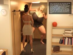 2girls 3d ass_bigger_than_head big_ass big_breasts big_thighs breasts breasts_bigger_than_head cubagts curvaceous curvy curvy_figure dumptruck_ass dumptruck_butt fat_ass female hips huge_ass huge_breasts huge_thighs large_ass large_breasts large_thighs light-skinned_female light_skin mature mature_female mini_giantess round_ass slim_waist story tall tall_female thick thick_hips thick_legs thick_thighs thighs thighs_bigger_than_head voluptuous waist wide_hips wide_thighs