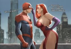 1boy 1boy1girl 1girls ai_generated big_ass big_breasts big_thighs breasts crossover curvaceous curvy curvy_figure digital_media_(artwork) disney female hips huge_ass huge_breasts huge_thighs jessica_rabbit large_ass large_breasts large_thighs legs light-skinned_female light-skinned_male light_skin male male/female married_female marvel marvel_comics mature mature_female peter_parker phophopho red_hair slim_waist spider-man spider-man_(series) straight thick thick_ass thick_hips thick_legs thick_thighs thighs touchstone voluptuous waist who_framed_roger_rabbit wide_hips wife