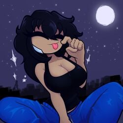 1girls 2025 breasts dark_skin dark_skinned_female female female_only long_hair mondongo nestoku oc original_character tagme thighs