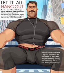 balls bara big_muscles bulge final_fight hairy hudsona male male_only mike_haggar muscles muscular muscular_male tight_clothes