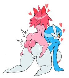 1boy 1girls anal anal_sex balls blush female female_gardevoir female_penetrated female_pokemon femsub fraw_(noriega) gardevoir kirlia large_balls male male_kirlia male_penetrating male_penetrating_female male_pokemon male_pokemon/female_pokemon maledom nintendo noriega penetration penis pokémon_(species) pokemon pokemon_(species) pokemon_rse shiny_gardevoir shiny_pokemon straight