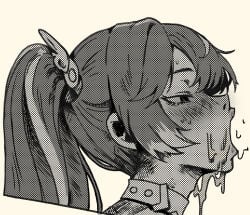 anime anime_girl anime_style backlighting blowjob blue_hair blushed_face contrast cum cum_in_mouth cum_on_face female female_focus female_only from_side hoyoverse iuno_(wuthering_waves) manga manga_style memohnsfw mihoyo open_mouth oral oral_penetration saliva semen semen_in_mouth sexy_body sexy_female side_view wuthering_waves