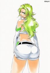 accurate_art_style ai_generated anime_coloring bleach candice_catnipp curvy female female_only mature mature_female milf pinup solo solo_female solo_focus stickyai