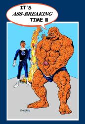 ben_grimm fantastic_four gay johnny_storm male_only marvel marvel_comics mr_fantastic reed_richards tagme tagme_(artist) the_thing_(marvel)