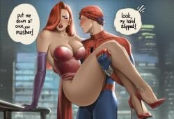 1boy 1boy1girl 1girls ai_generated big_ass big_breasts big_thighs breasts crossover curvaceous curvy curvy_figure digital_media_(artwork) disney female hips huge_ass huge_breasts huge_thighs jessica_rabbit large_ass large_breasts large_thighs legs light-skinned_female light-skinned_male light_skin male male/female married_female marvel marvel_comics mature mature_female peter_parker phophopho red_hair slim_waist spider-man spider-man_(series) straight thick thick_ass thick_hips thick_legs thick_thighs thighs touchstone voluptuous waist who_framed_roger_rabbit wide_hips wife