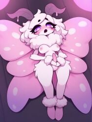 ai_generated ass balls big_ass big_balls big_breasts breasts female furry futa futanari futanarization insects moth nipples original_character pink_eyes pink_hair smile waifu_night