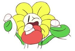 costa_del_cid flower flowey_the_flower gay genitals group handjob hi_res male oral penile penis plant sex tongue undertale undertale_(series) video_games yungknight