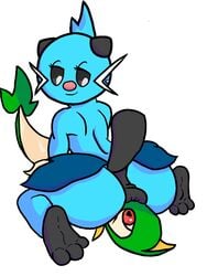 anus dewott dominant dominant_female facesitting feet female half-closed_eyes hi_res male male/female narrowed_eyes nintendo nose_to_anus ori-doggo penetration pokemon pokemon_(species) puffy_anus servine video_games