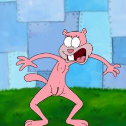 1:1 accurate_art_style breasts buckteeth edit female genitals hairless hairless_sandy mammal nickelodeon nude pink_body pussy rodent sandy_cheeks sciurid screaming shocked smooth_skin solo spanky15 spongebob_squarepants teeth tree_squirrel