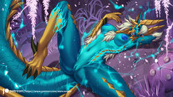 2021 3_toes 5_fingers alanscampos anthro areola breasts campos_art capcom digital_media_(artwork) fanged_wyvern feet female fingers genitals hi_res monster_hunter nipples nude pussy tight_pussy toes video_games zinogre