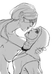 2girls artist_request duchess_(nightreign) elden_ring elden_ring_nightreign female female_only forsolitudes fromsoftware sketch undertaker_(nightreign) yuri